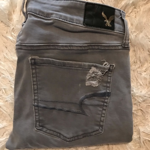 AE blue/grey jeggings - Picture 3 of 5